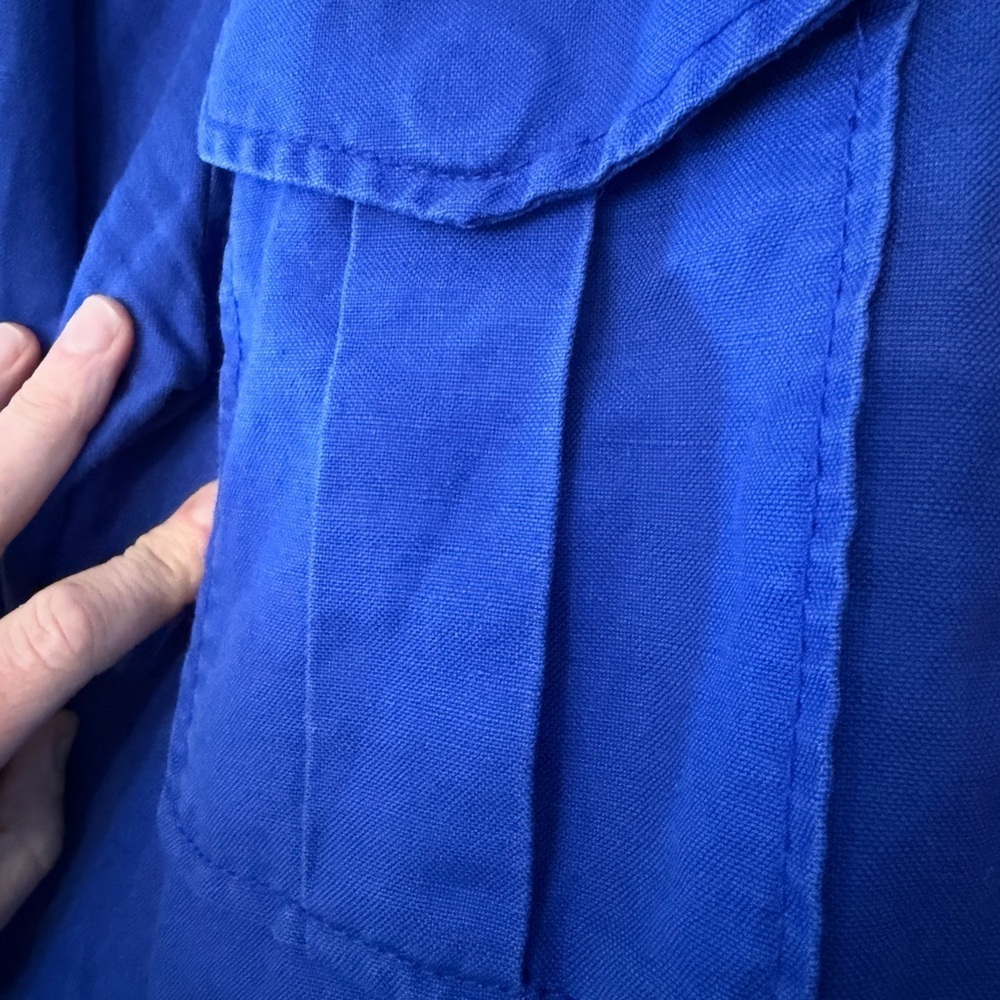 J. Crew Colorblock Anorak Utility Linen/Cotton Cargo Jacket 2014/ XSM - Picture 7 of 13